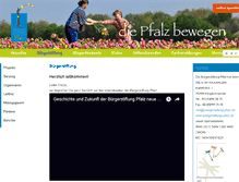 Tablet Screenshot of buergerstiftung-pfalz.de